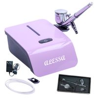 Kit Aerógrafo Profesional Multiuso Rosado Exclusivo