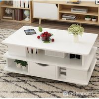 Mesa de Centro Moderna Minzie Blanco R&R MUEBLES