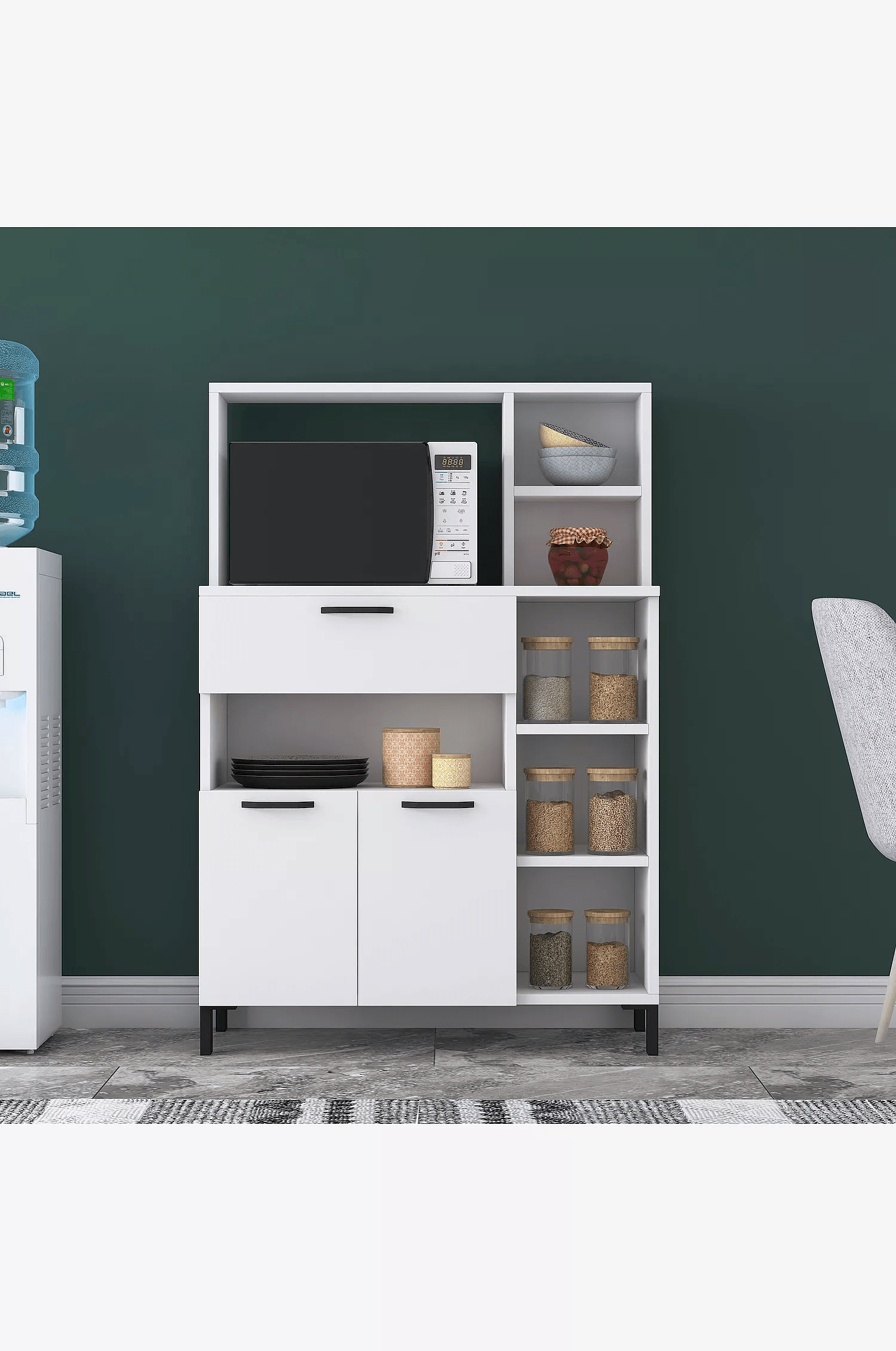 Mueble para Microondas Aury color Blanco TU MESITA