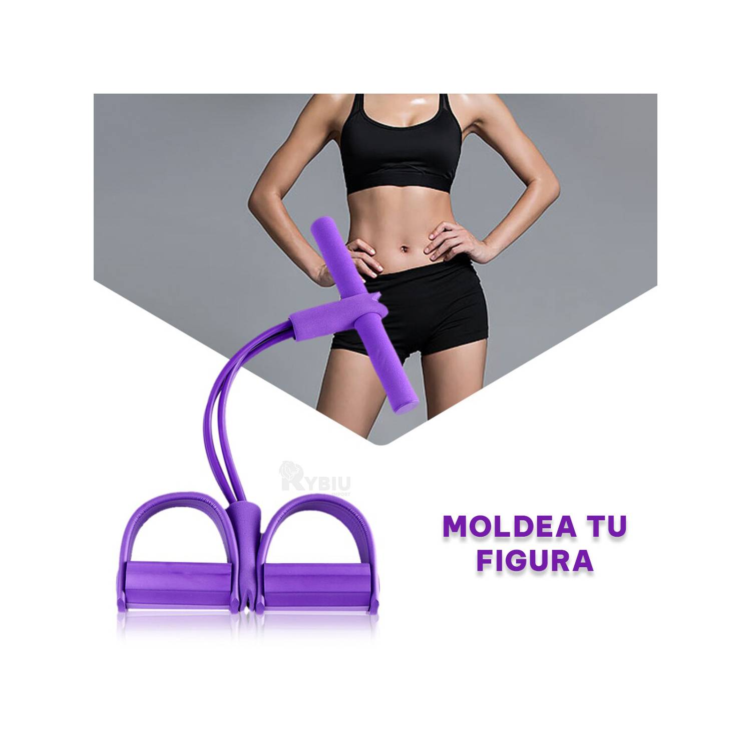 Liga Elastica para Ejercicio Abdominal Color Morado