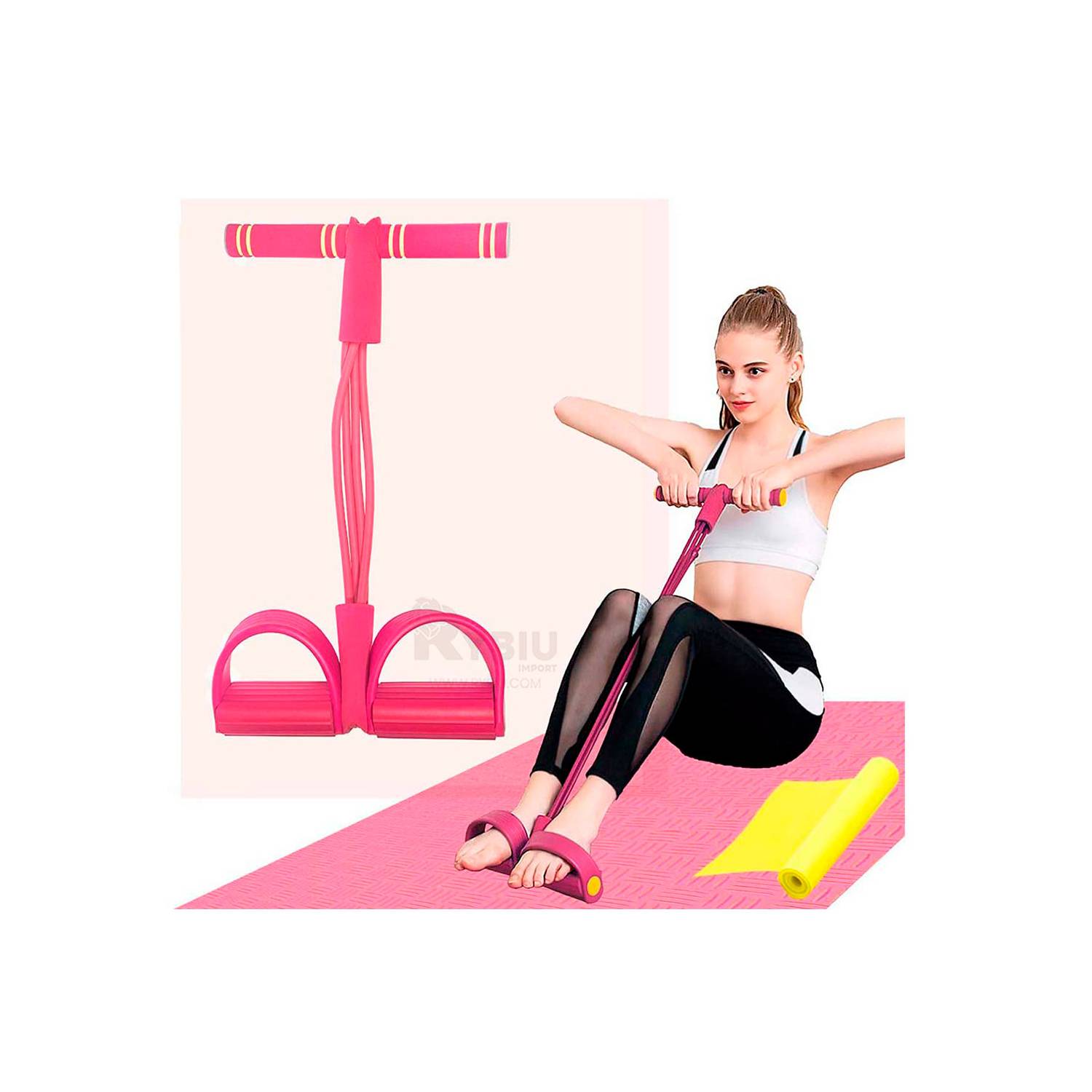 Liga Elastica para Rehabilitacion de Color Rosado