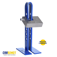 Seguro Traba Timón Volante Pedal Antirrobo Carbimot para Embrague y Freno de Vehículos Azul