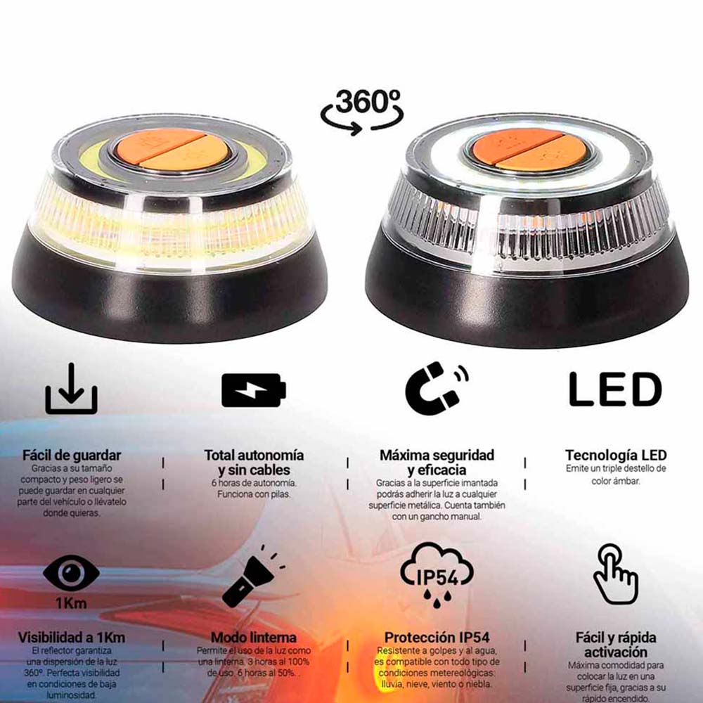 Luz de emergencia led para auto Werken Promart