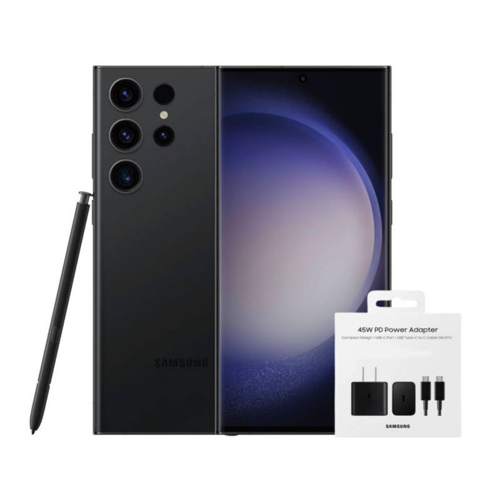Samsung Galaxy S23 Ultra 6.8 12GB RAM 512GB - BLACK + CARGADOR 45w -  Promart