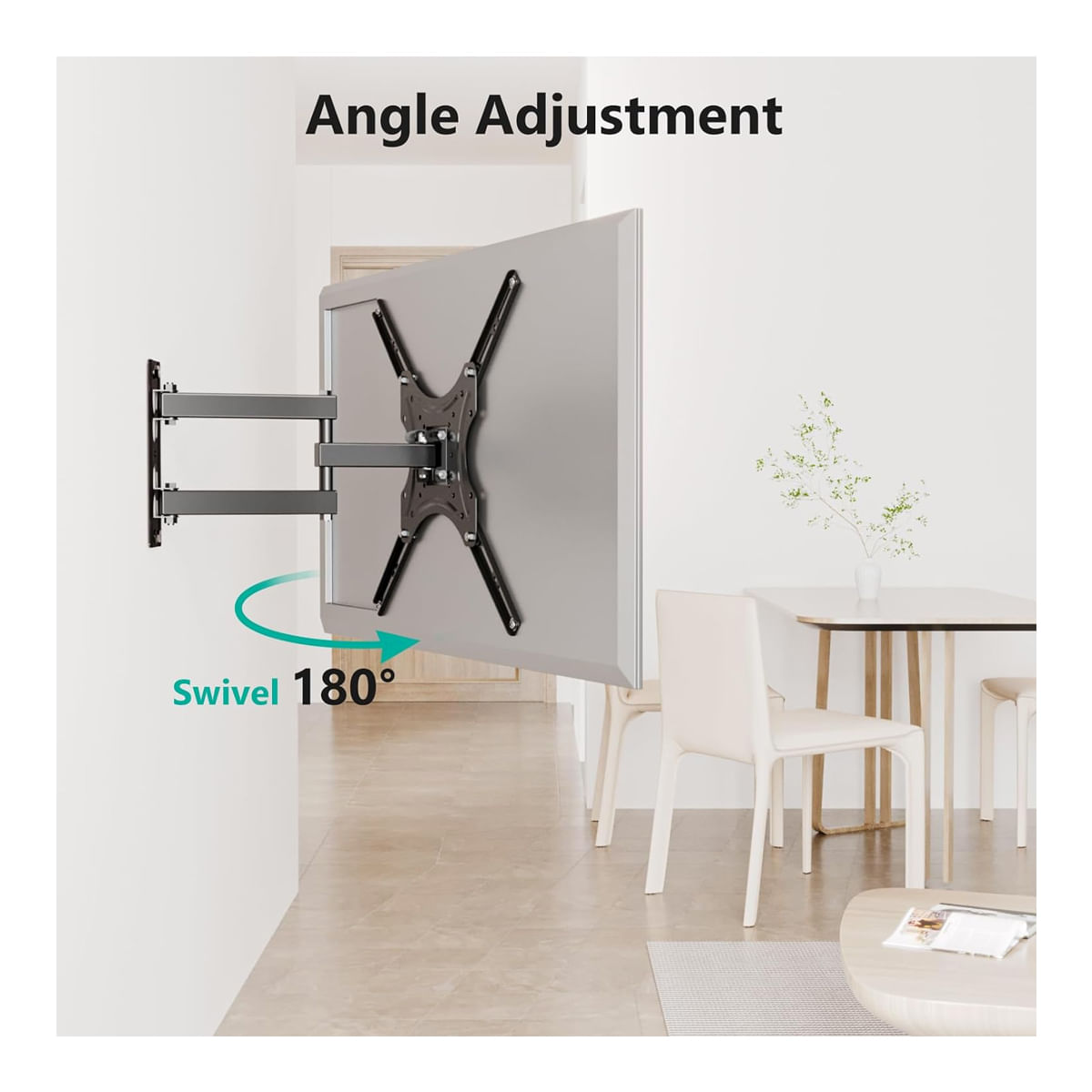 Rack Soporte De Pared Smart Tv 32”-55 50kg Móvil Led Sala