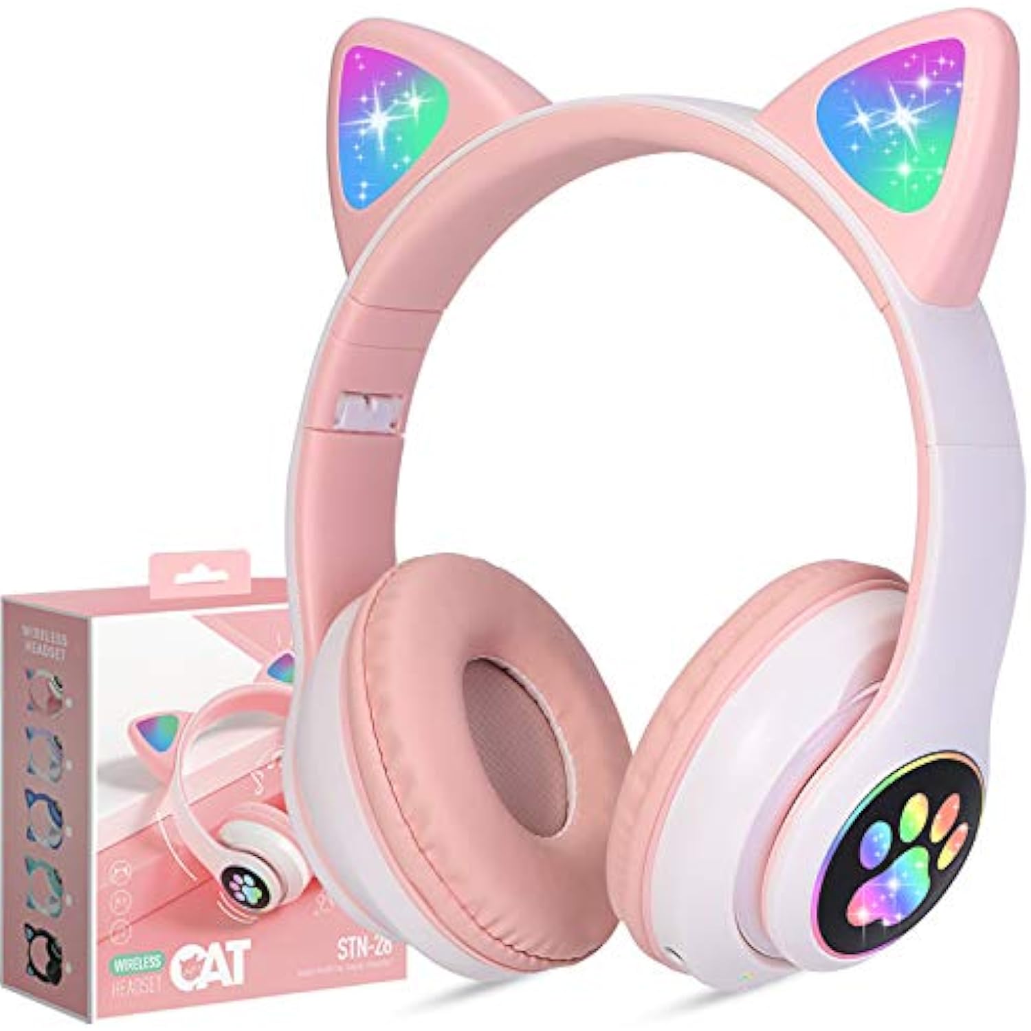 Audífonos Inalámbricos Tcjj B08Nx768Fz para Mujer en Rosado
