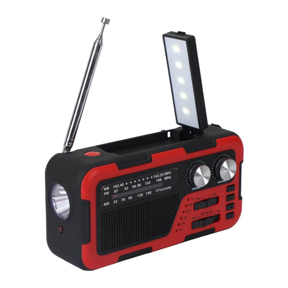 Altavoz Bluetooth Multifuncional Con Carga Solar Para Exteriores Con Radio  Rojo - Promart
