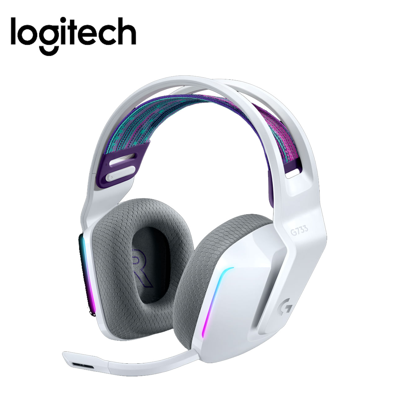 Audifono C/Microfono. Logitech Inalambrico G733 Blanco