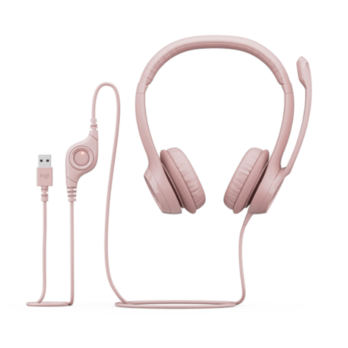 Audifono Logitech H390 Usb Rosado