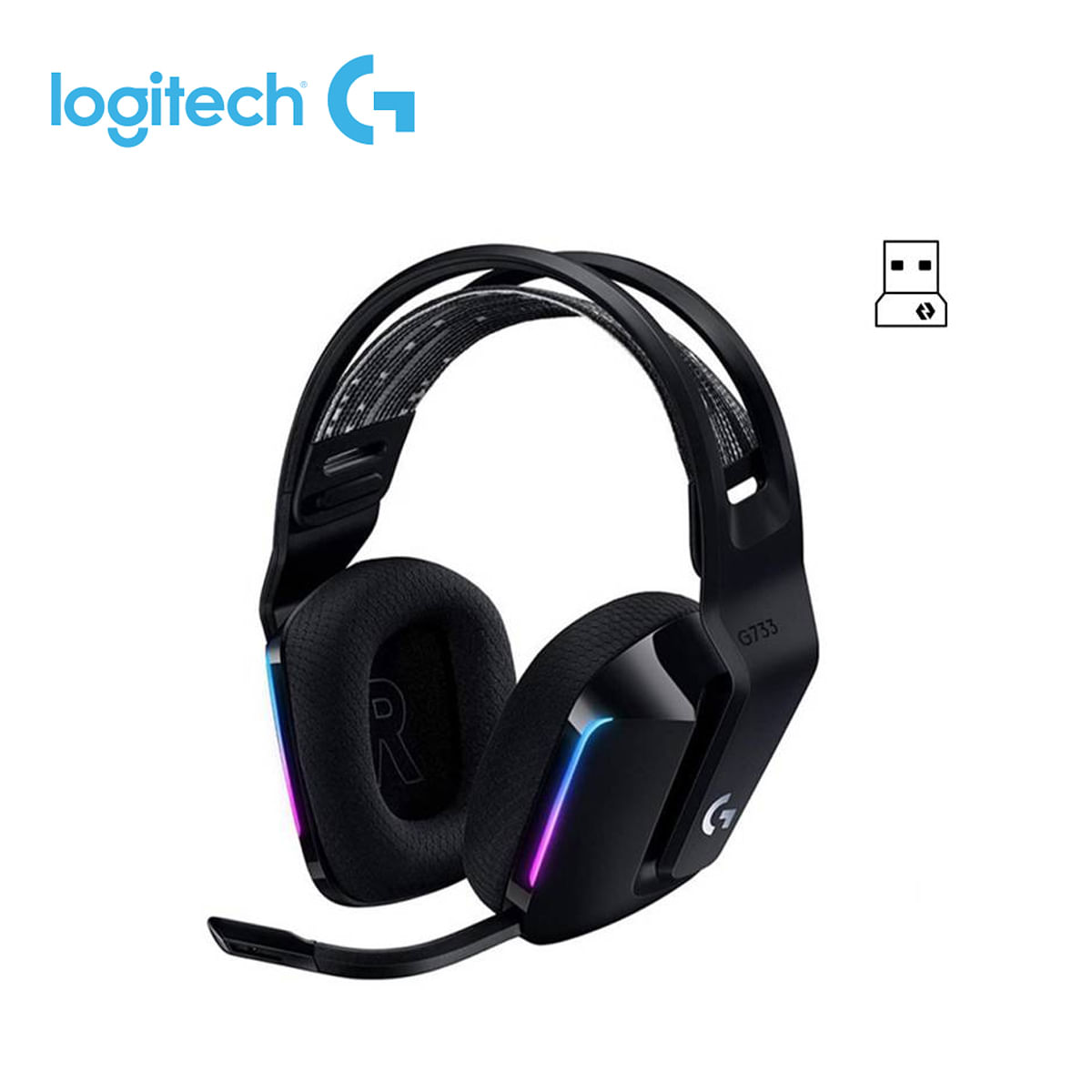 Audifono C/Microfono. Logitech G733 Negro