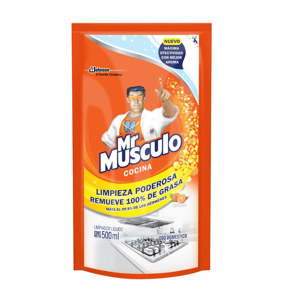 Saca grasa Naranja Doy Pack 500 ml Mr Musculo