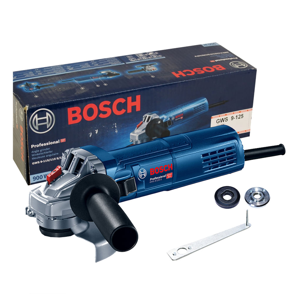 Amoladora Angular Bosch GWS 9-125 S Professional, 5 900W 11000RPM M14  Velocidad Variable DD 125mm