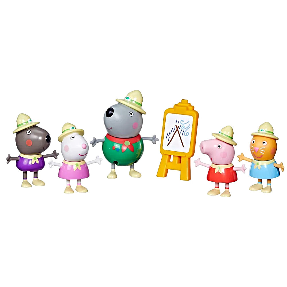 Figuras Peppa Pig y sus amigos de campamento - Promart