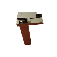 Monocomando 30 cm Ovalín Oro Cuadrado Caída Catarata