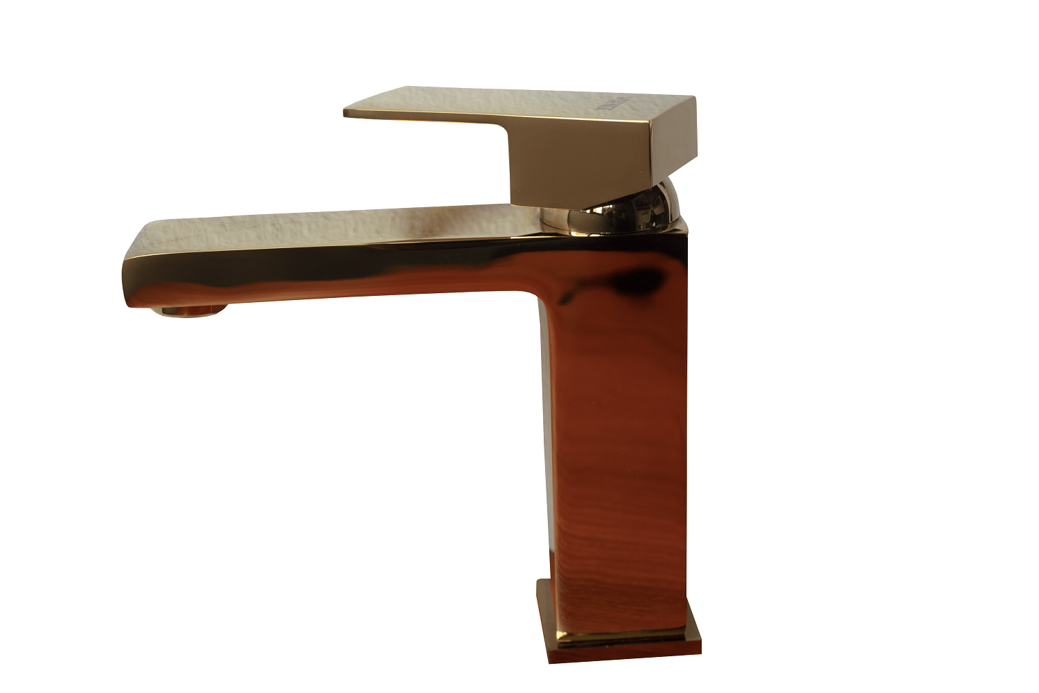 Monocomando 20 cm Cuadrado Oro