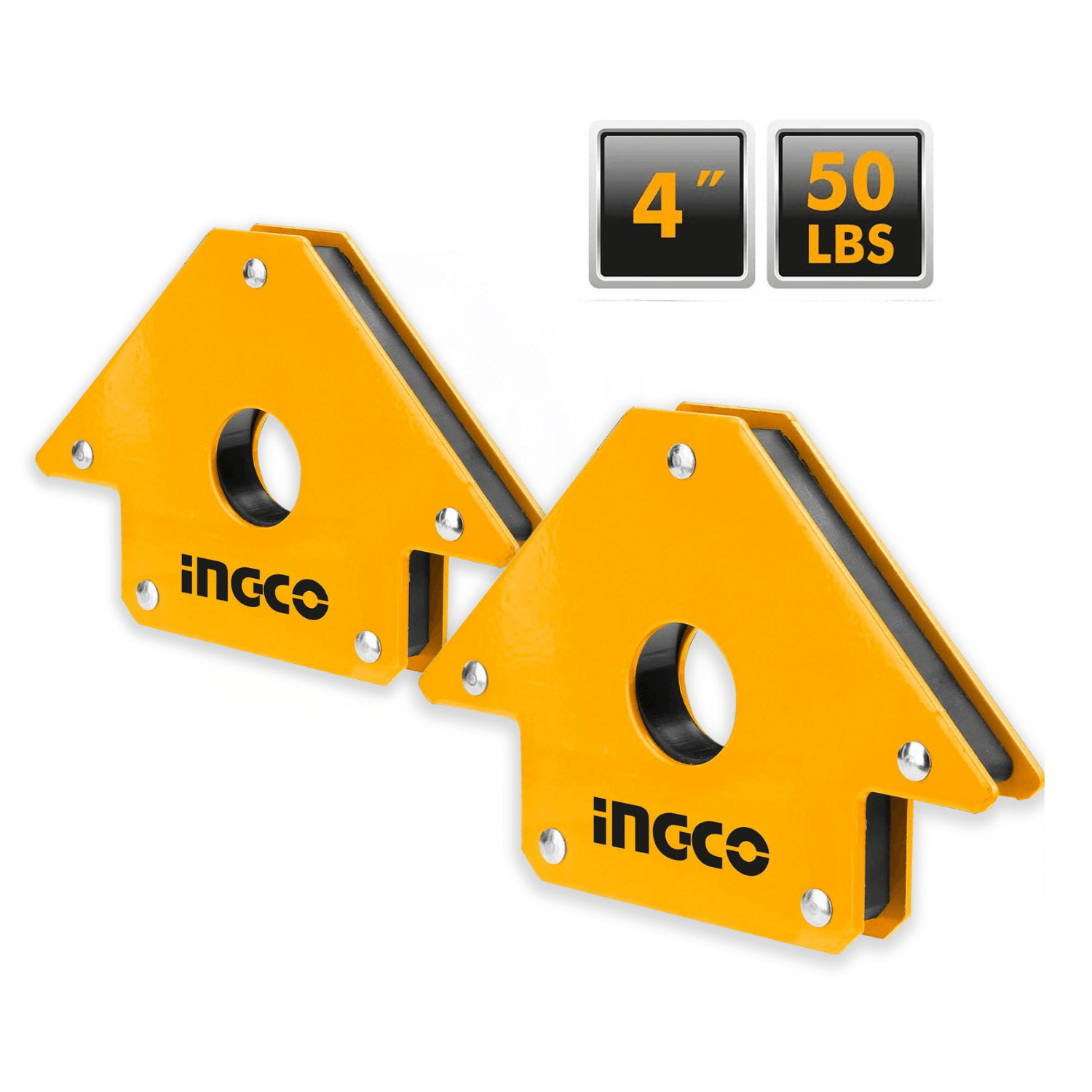 Pack x2 unidades de Escuadra Magnetica para Soldar 4 Pulgadas  AMWH50041-x2