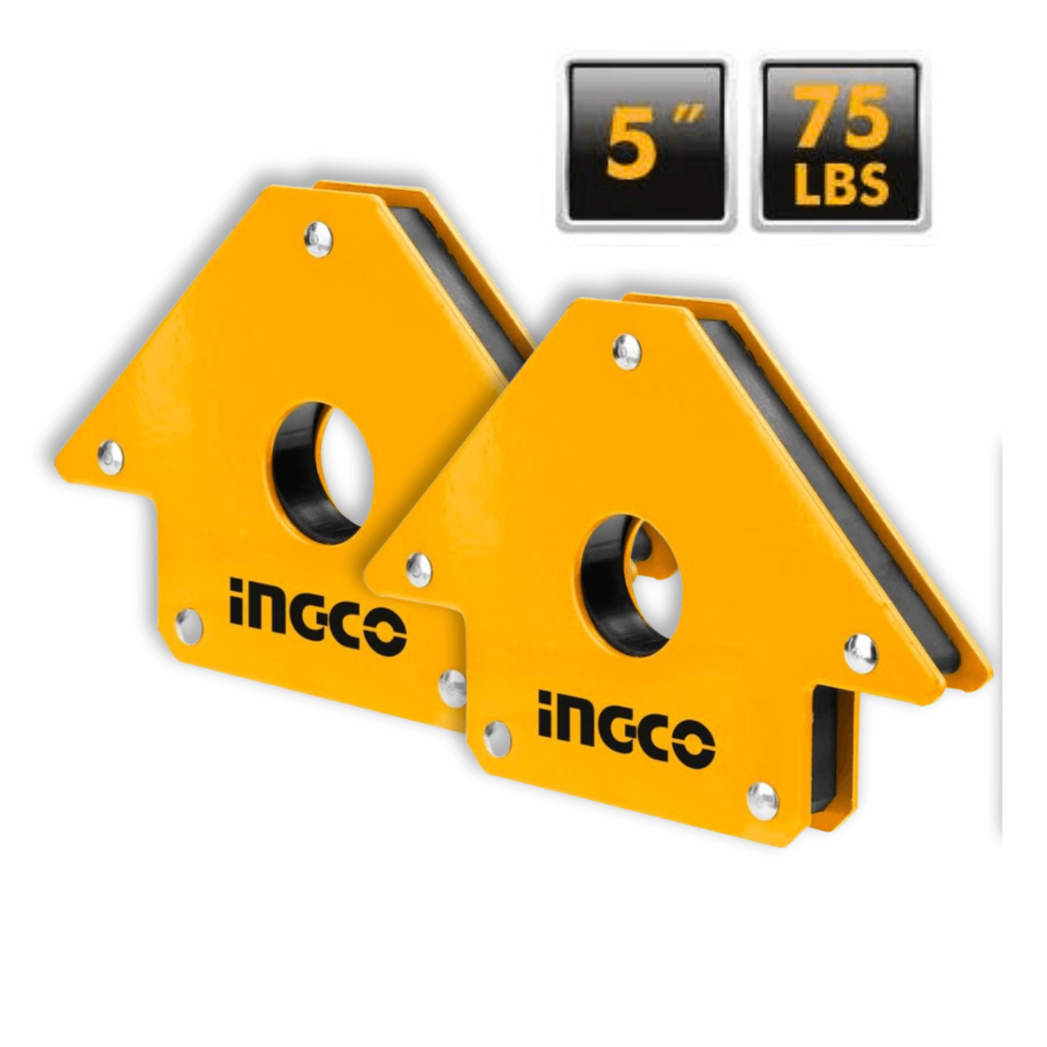 Pack x2 Unidades de Escuadra Magnetica para Soldar 5 Pulgadas AMWH75051-x2