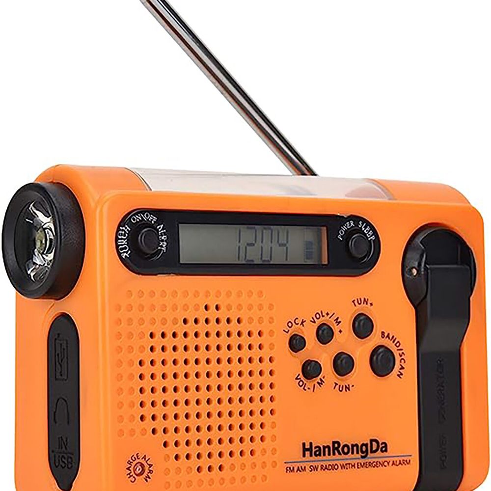 Comprar Radio de manivela de emergencia, Radio solar portátil con