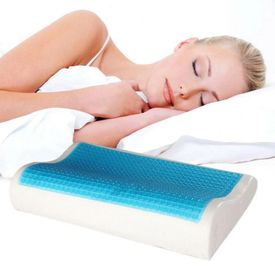 Almohada Lumbar para Dormir Viscoelástica Teraflex 52x22x10cm