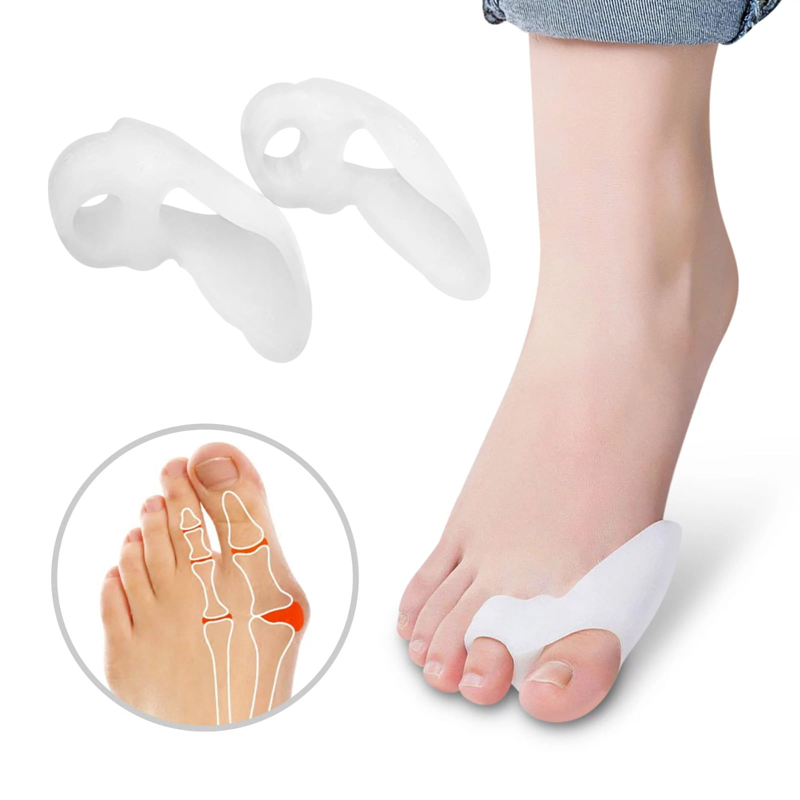 Corrector Progesivo Para Juanete Hallux Valgus de Silicona