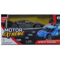 Carro De Juguete Motor Extreme Spray Racing Gris