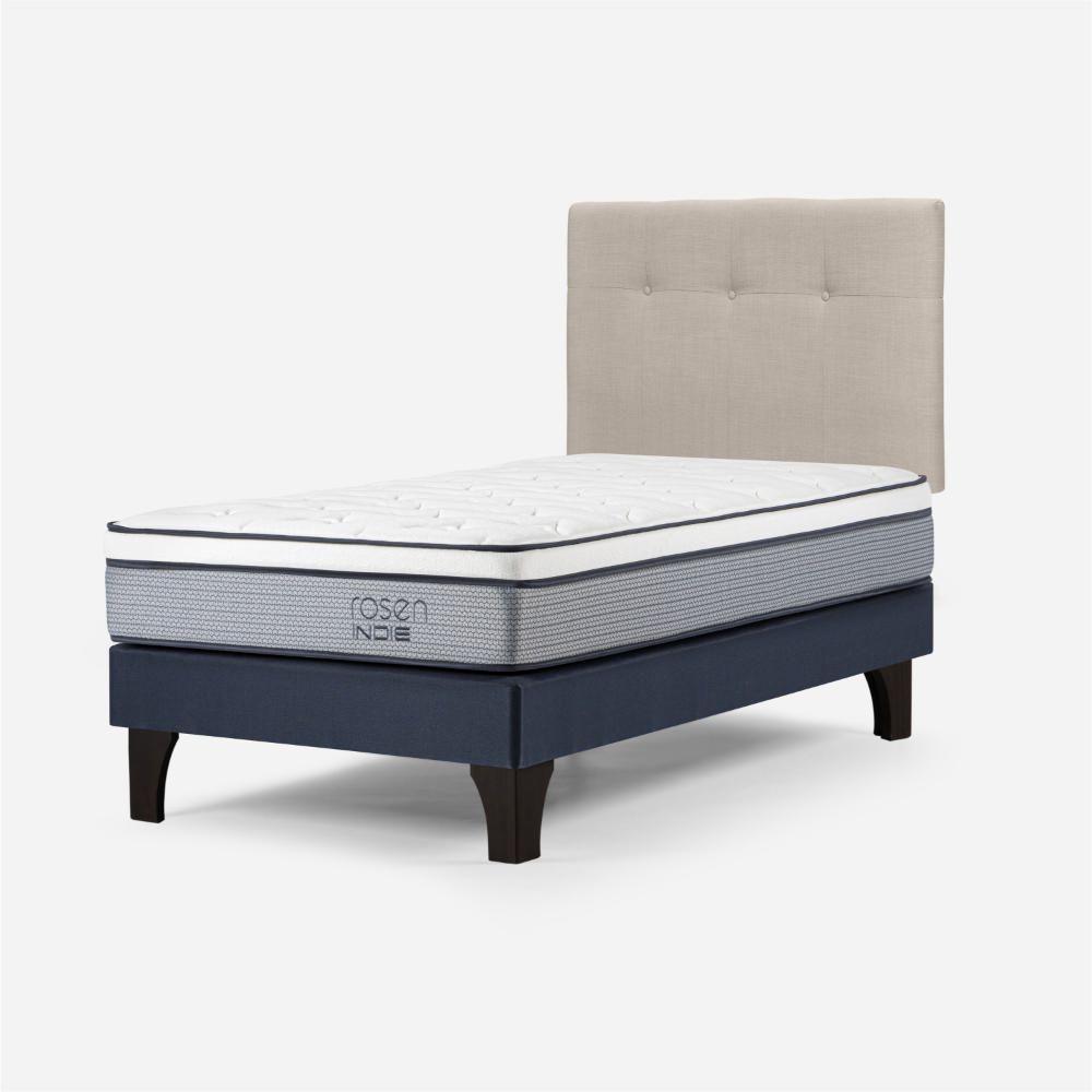 Cama Indie 1.5 Plazas New Bennet Natural