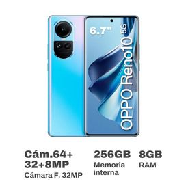 Celular Libre Oppo Reno 10 5G 6.7 256GB 8GB RAM Gris