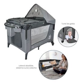 Cuna para Bebe Tul Completo Arabe Modulo Musical Gris - Promart