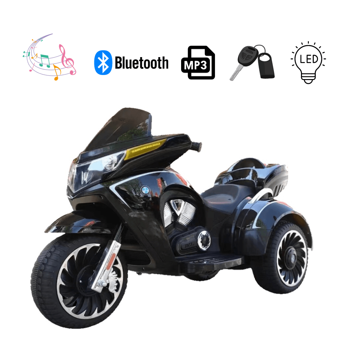 Trimoto a Batería Infantil Strength 12V  Negro