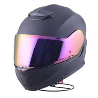 Casco de Moto Integral Certificado Tornazolado Rosa  Talla L