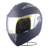 Casco de Moto Articulado Abatible Certificado Tornazolado Dorado  Talla L