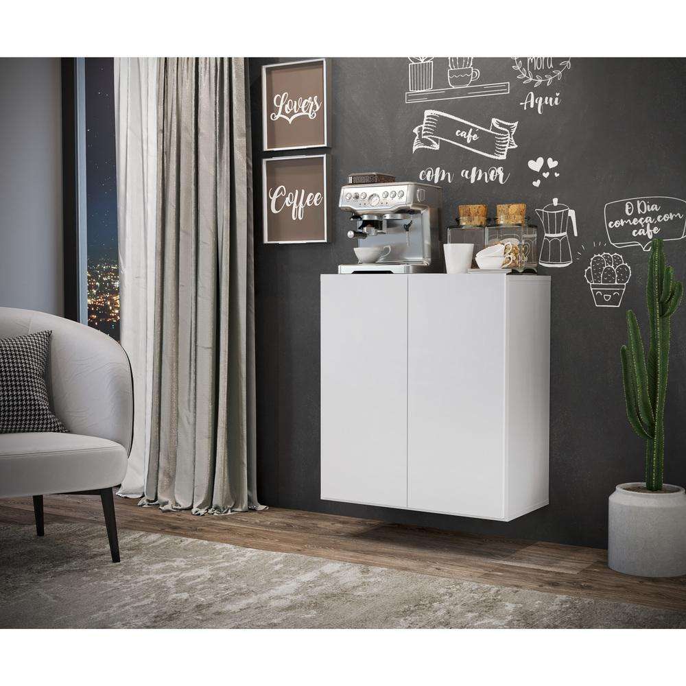 Aparador Flotante 2 puertas Armando color Blanco TU MESITA