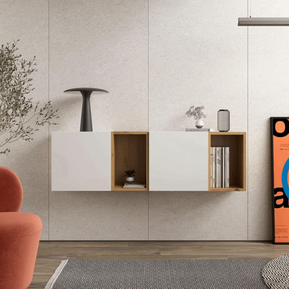 Aparador Recibidor Flotante Vilma 2 puertas TU MESITA