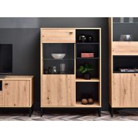 Vitrina Moderna Sybila color Duna 1 puerta TU MESITA