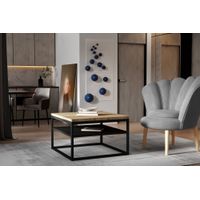 Mesa de Centro Industrial Kenya color Negro/Duna TU MESITA