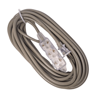 Extension electrica vulcanizado 10 metros 3 tomas gris Home Light 166082