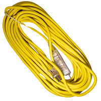Extension electrica vulcanizado 20 metros 3 tomas amarrillo Home Light 140284