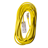 Extension Electrica Vulcanizado 10 Metros 3 Tomas Amarrillo Home Light 140283