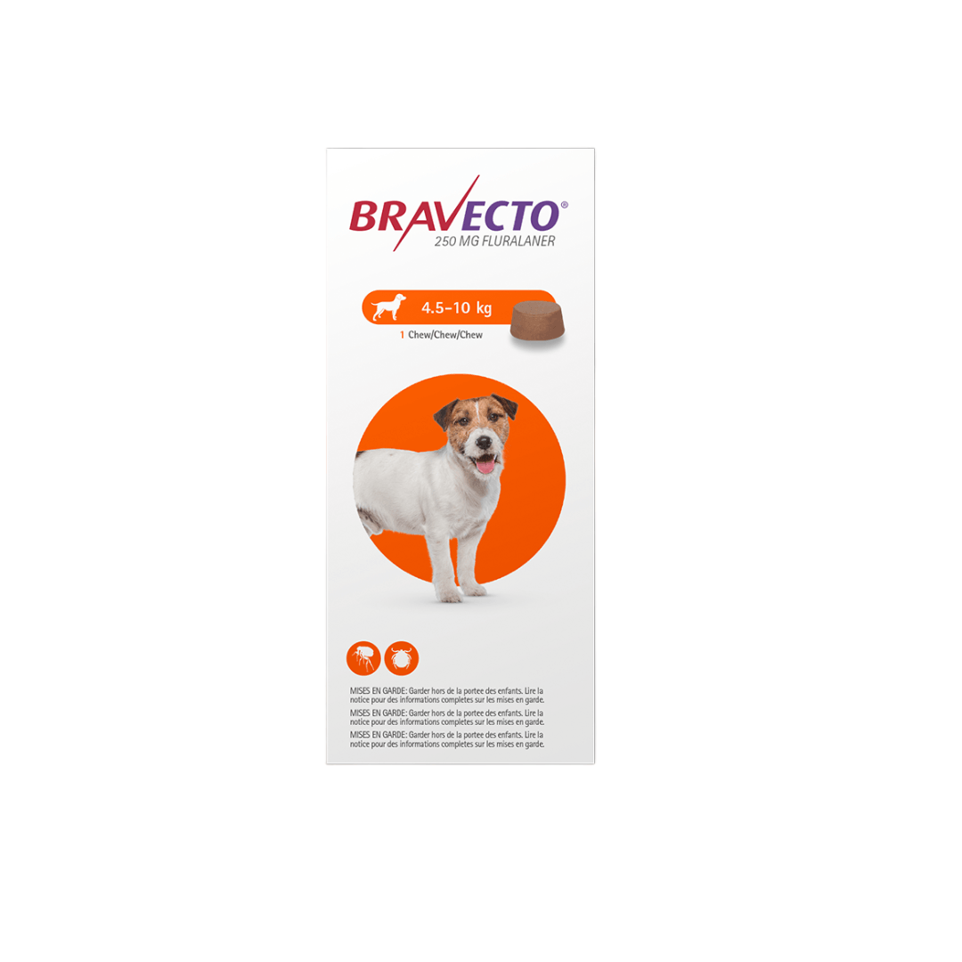 Antipulgas Bravecto para Perros de 4.5 a 10 Kg