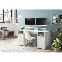 Escritorio Moderno Haruhime Blanco R&R MUEBLES