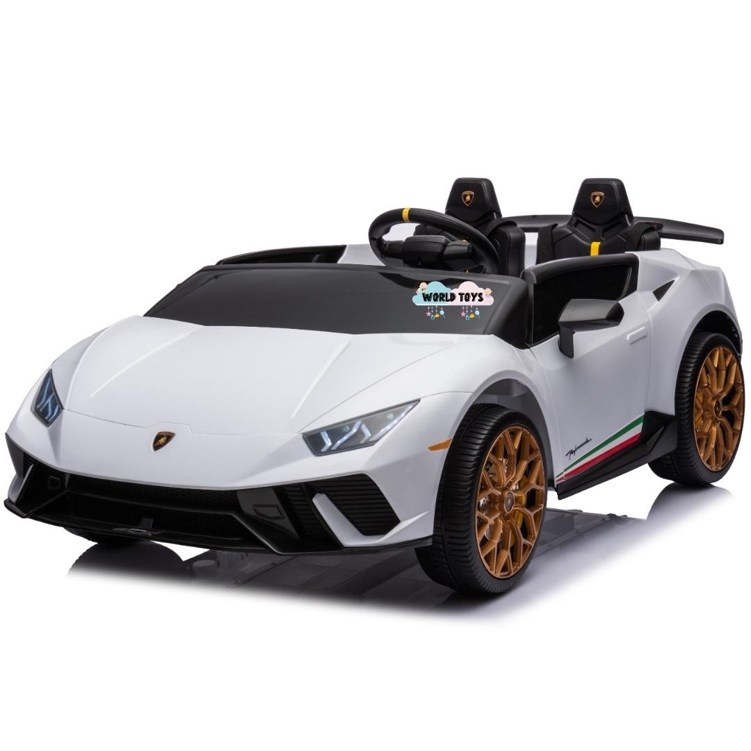 Auto a Batería Deportivo Infantil «HURACAN» Licenced Blanco