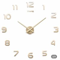 Reloj 3D Grande Modelo Europeo con Relieve Sala  Cocina  Comedor  Oficina  Hogar  Casa