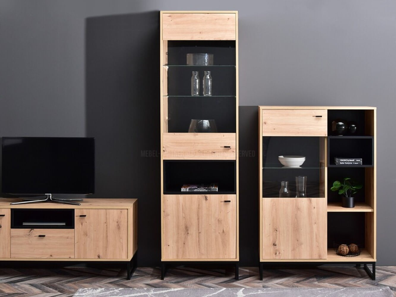 Vitrina Alta Sybila color Duna 2 puertas TU MESITA