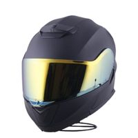 Casco de Moto Integral Certificado Tornazolado Dorado   Talla XL