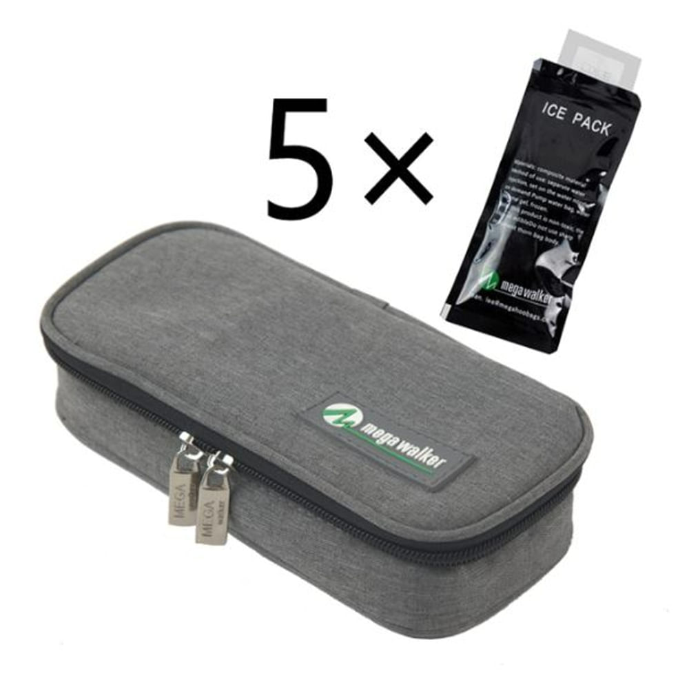 Bolsa Enfriadora de Insulina para Diabéticos Gris