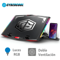 Cooler para laptop Cybercool Halion Hak7 Rgb