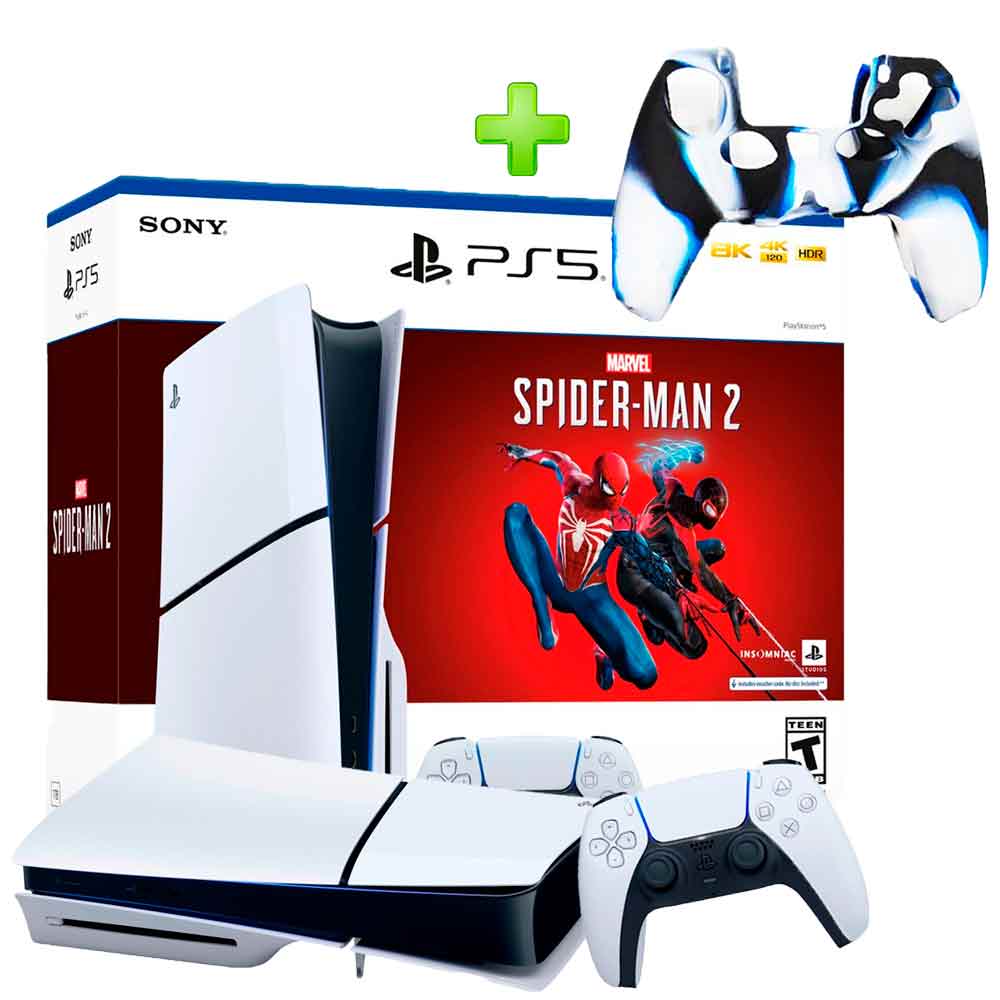 Playstation 5 Slim Disco, 1tb, Juego Spiderman 2 Descargable Color