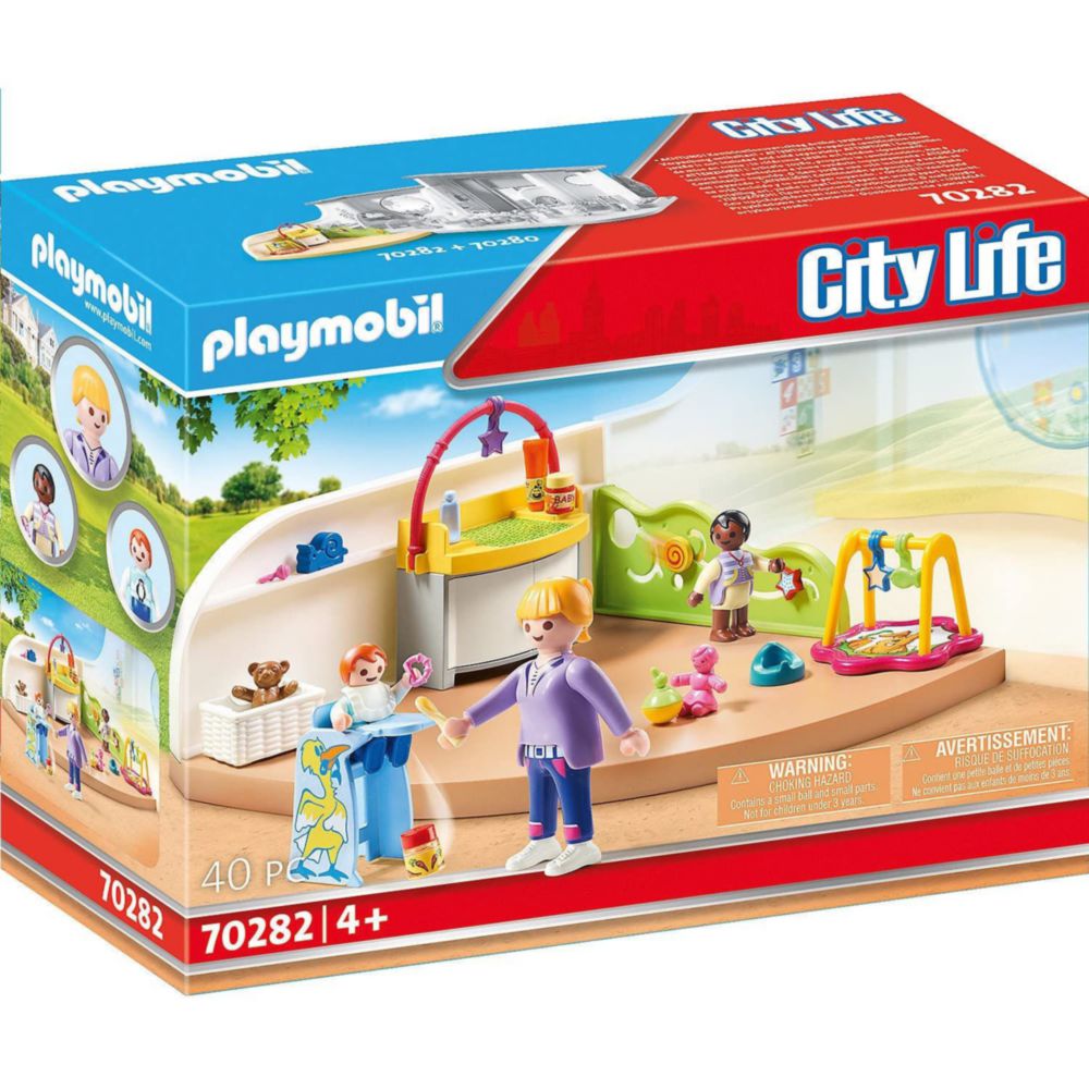 Set De Juego Playmobil City Life Habitación De Bebés - Promart