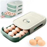 Bandeja Organizador Dispensador Porta Huevos Táper Apilable 38V