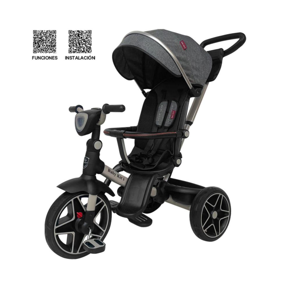 Triciclo Baby Kit'S Explorer Lx Gris